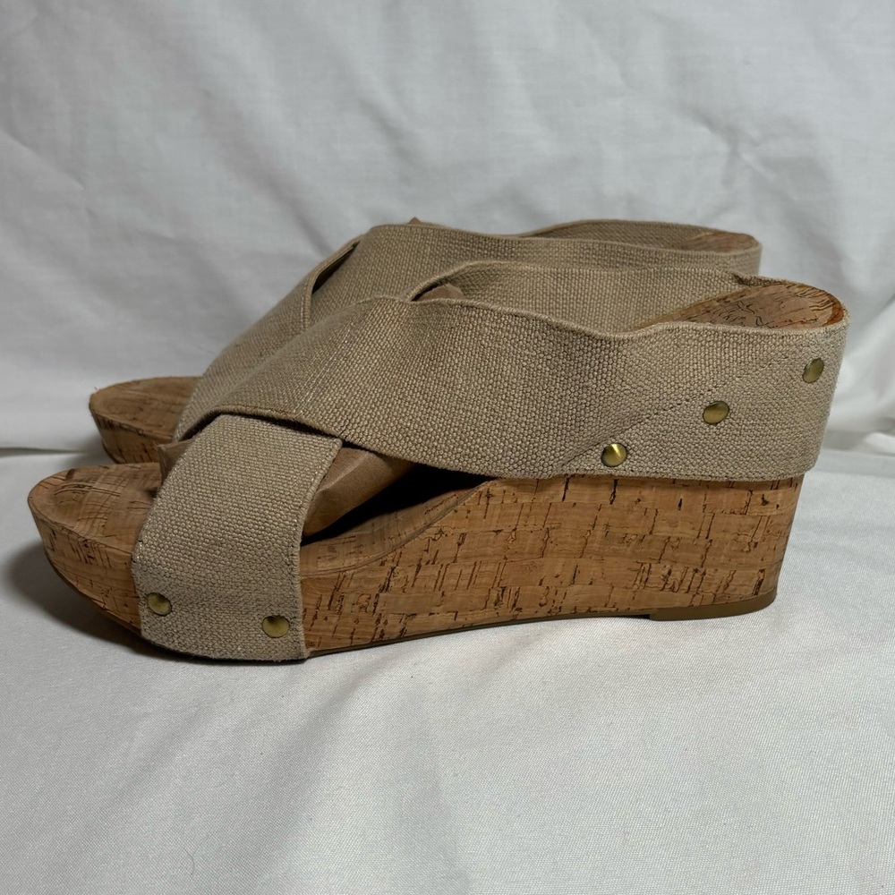 Lucky Brand Cork Wedge Sandals